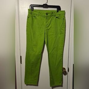 Talbots 12P Signature slim ankle green pants